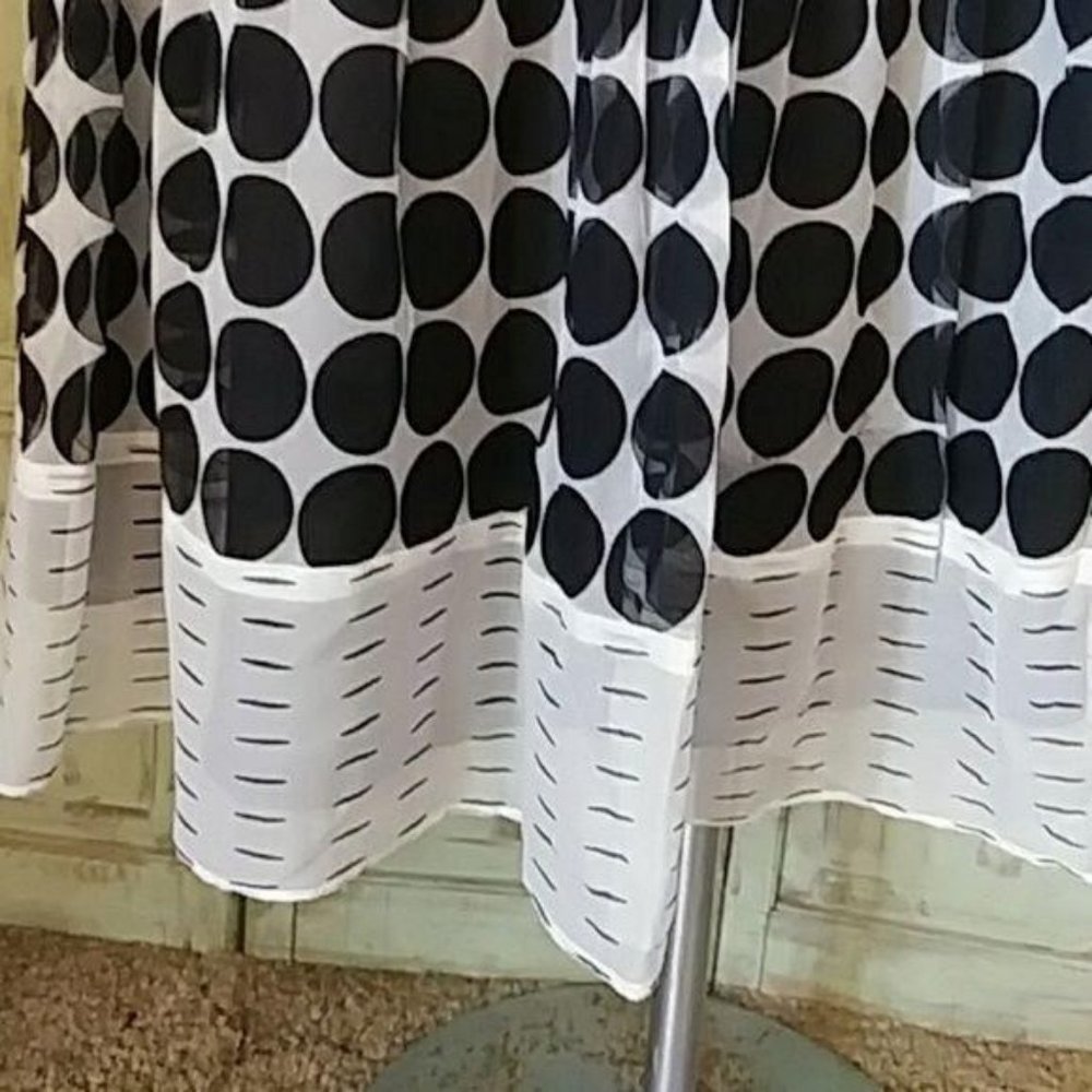 Alfani Skirt Flair Silk Polka Dot Womens 2 Petite - Picture 2 of 5